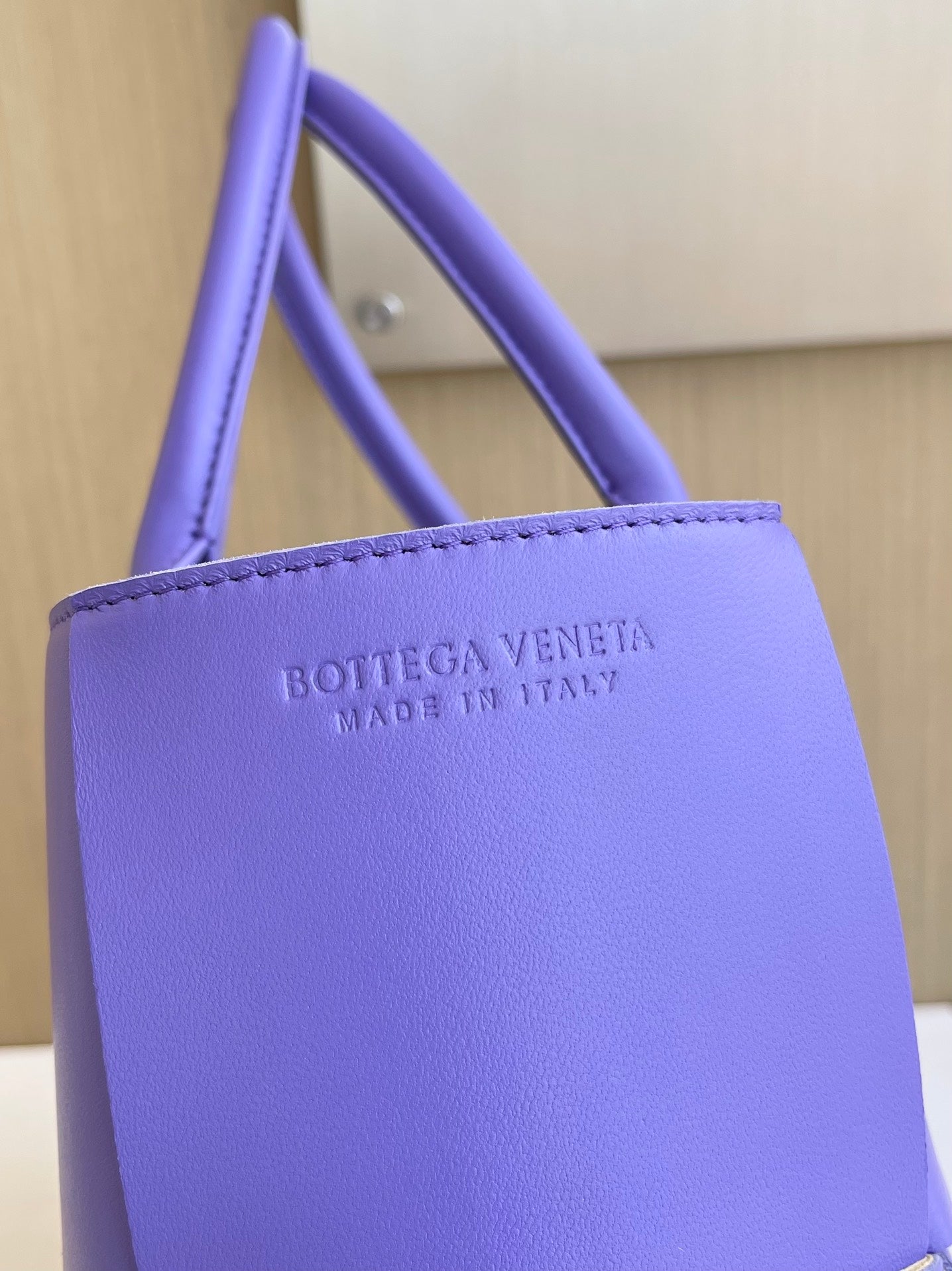 Bottega Veneta Small Arco Tote Bag 652867 Lambskin Purple