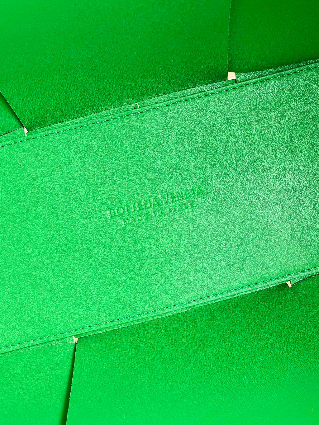 Bottega Veneta Small Arco Tote Bag 652867 Lambskin Yellow Green