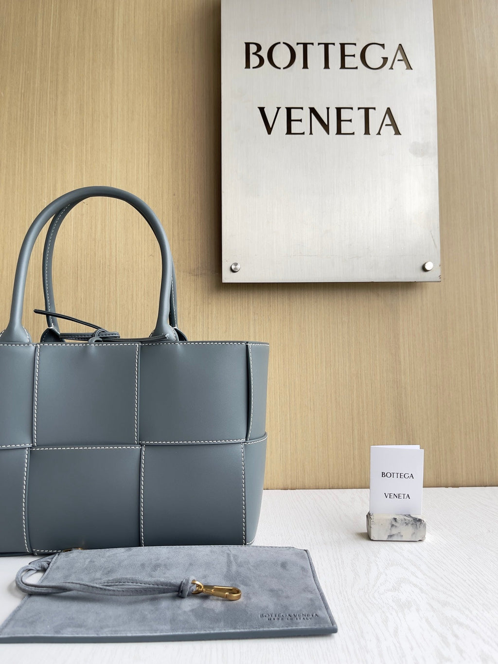 Bottega Veneta Small Arco Tote Bag 652867 Dark Gray Calfskin