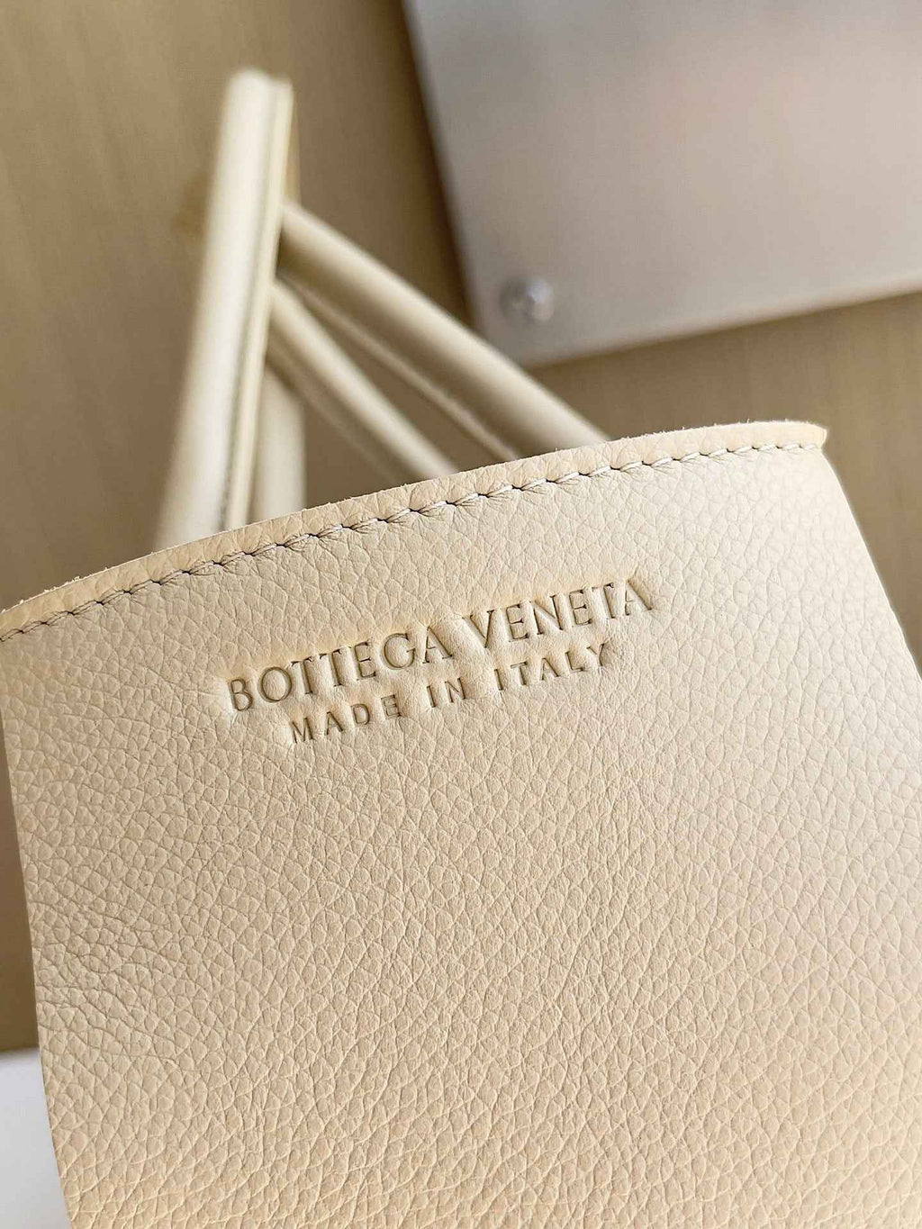 Bottega Veneta Small Arco Tote Bag 652867 Apricot Calfskin