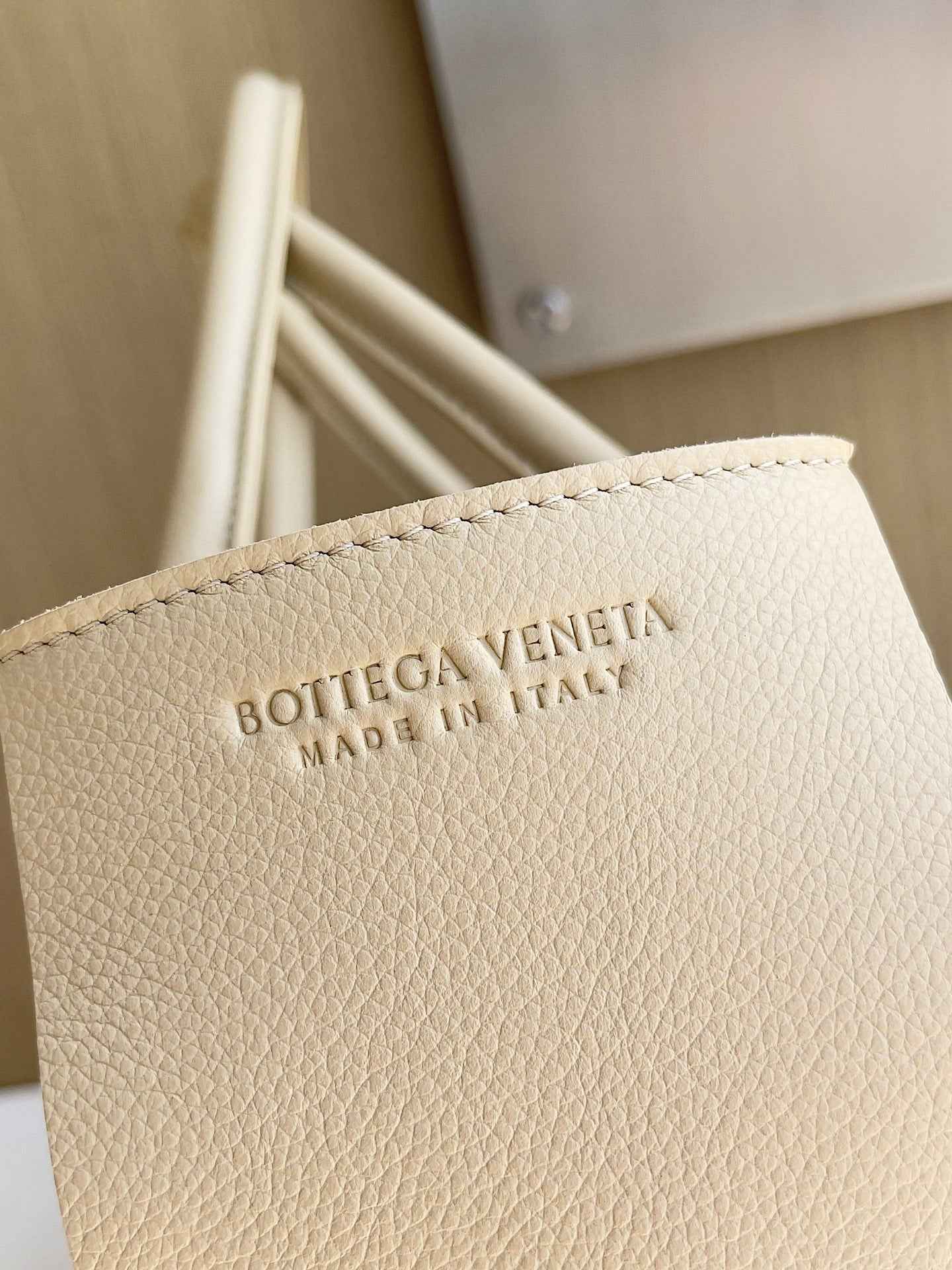 Bottega Veneta Small Arco Tote Bag 652867 Apricot Calfskin