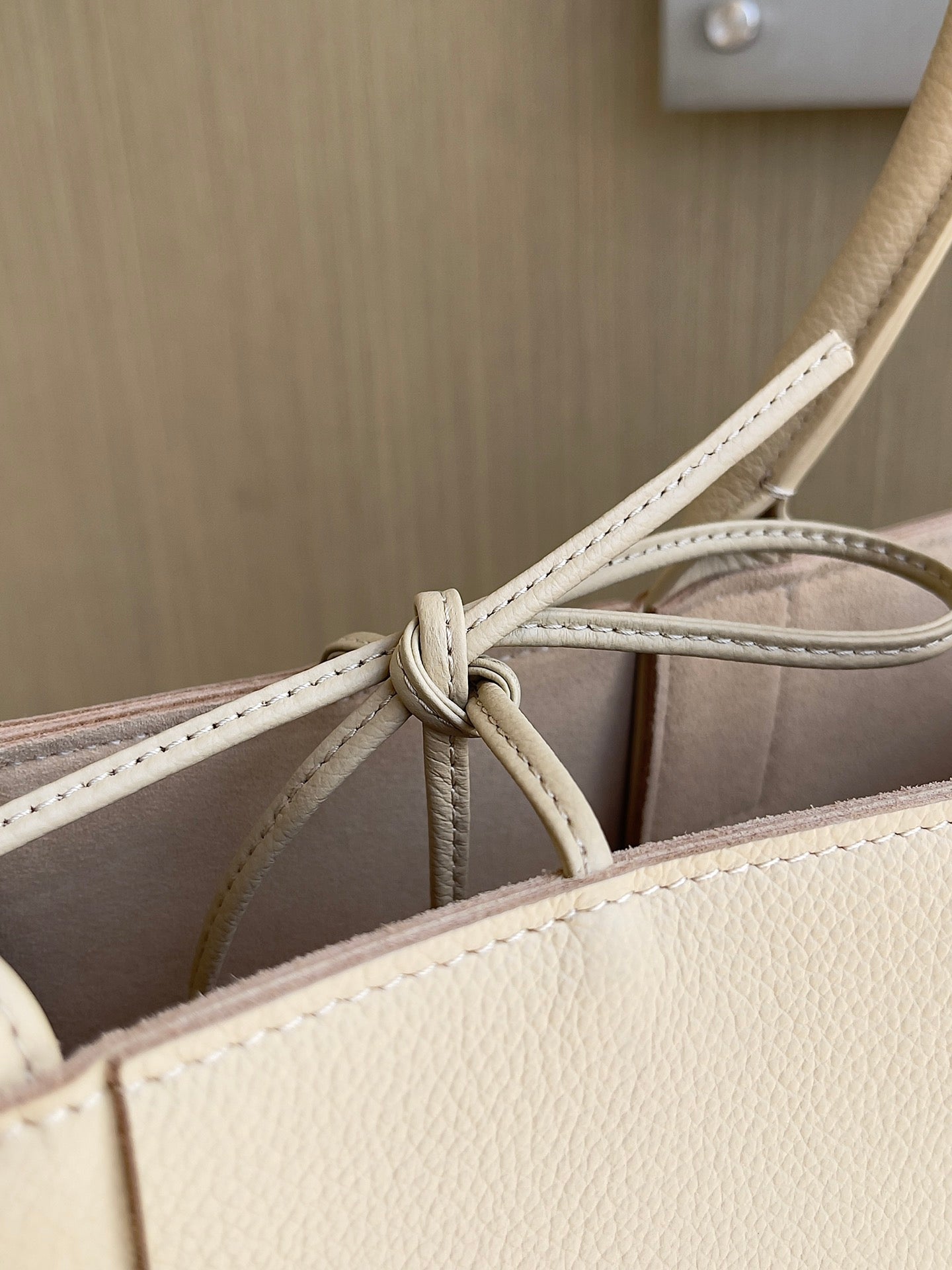 Bottega Veneta Small Arco Tote Bag 652867 Apricot Calfskin