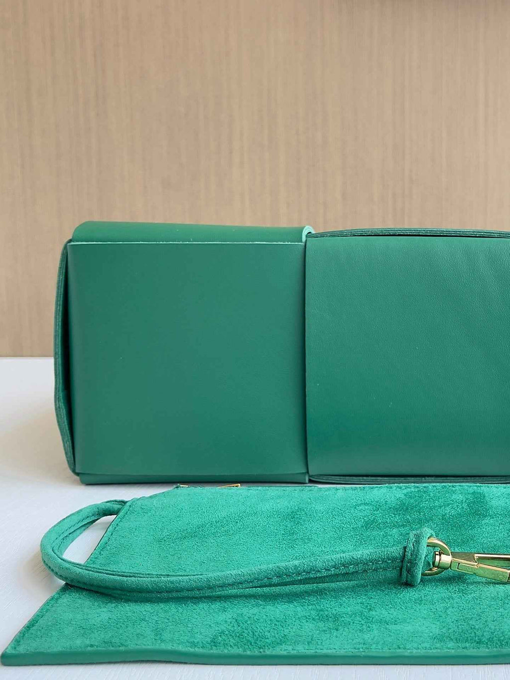 Bottega Veneta Small Arco Tote Bag 652867 Green Calfskin