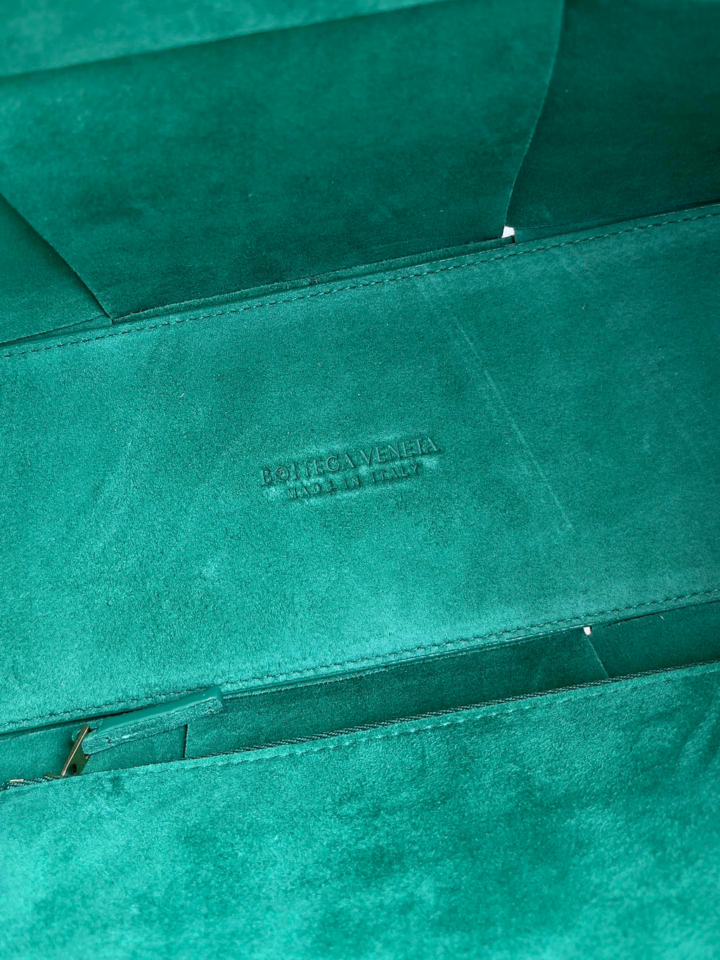 Bottega Veneta Small Arco Tote Bag 652867 Green Calfskin