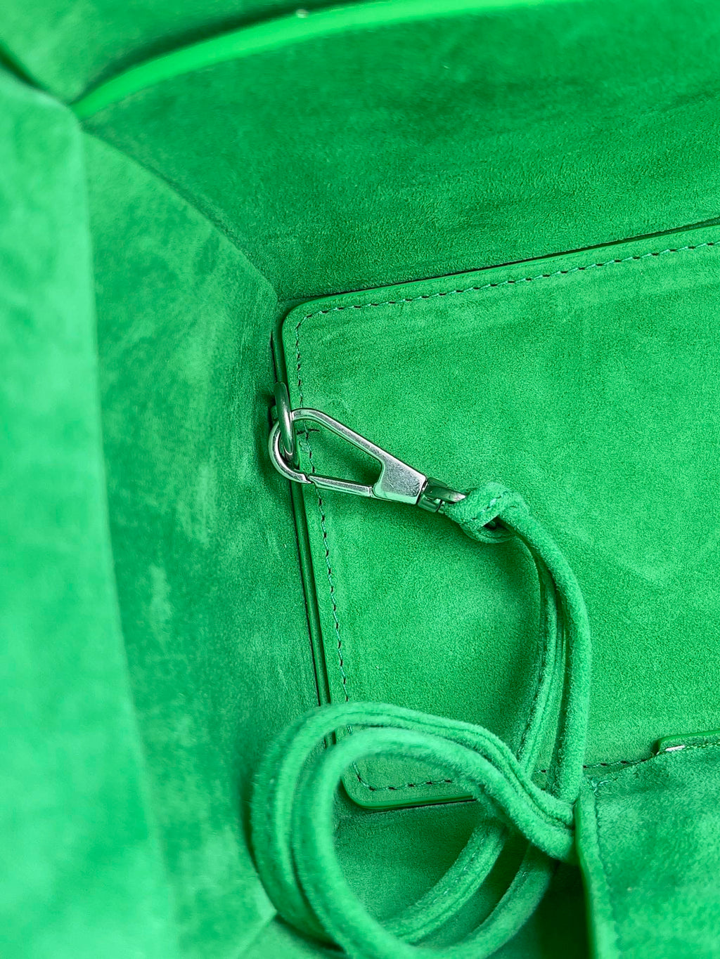 Bottega Veneta Small Arco Tote Bag 652867 White Green Calfskin