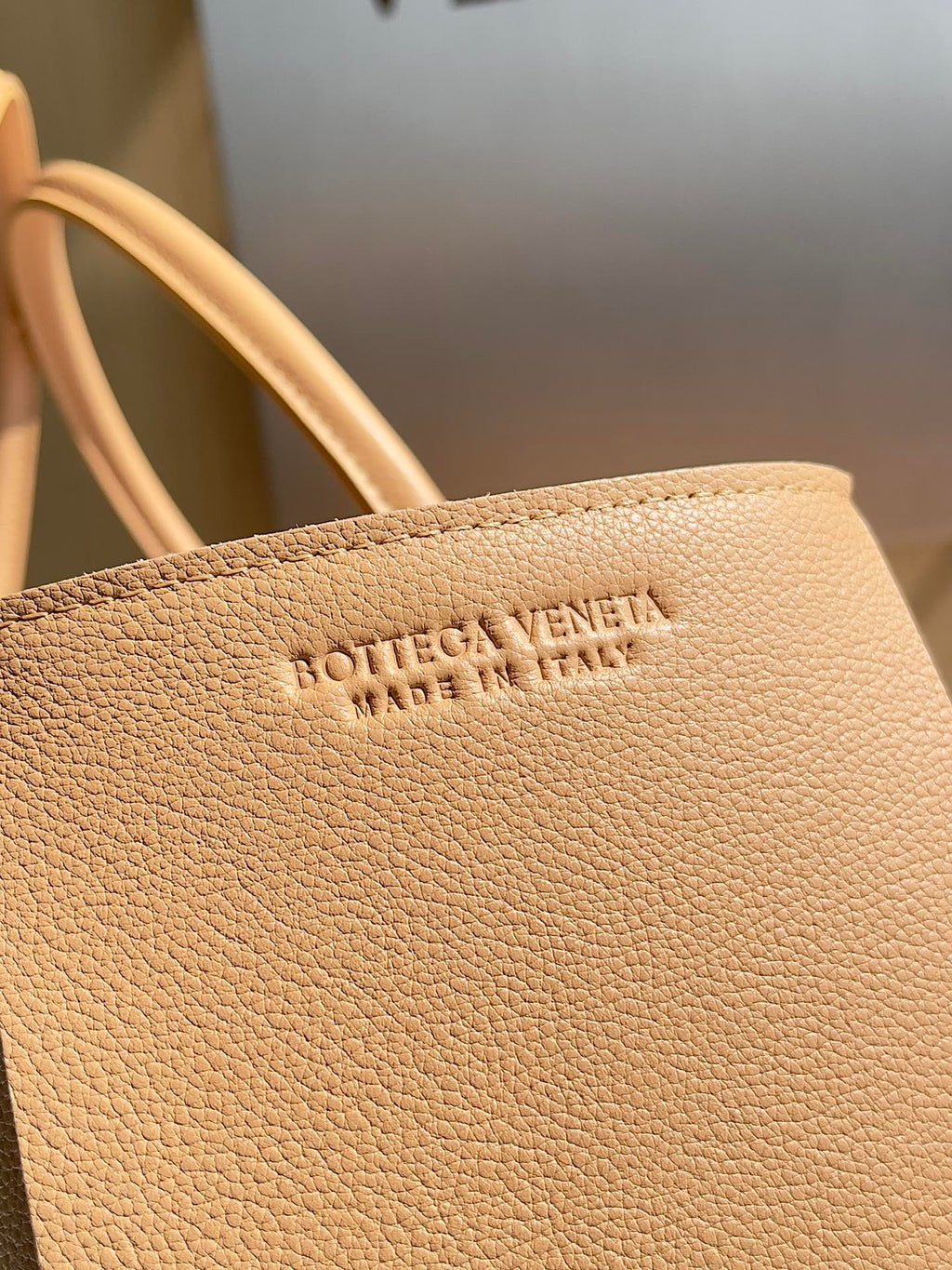 Bottega Veneta Small Arco Tote Bag 652867 Tan Calfskin