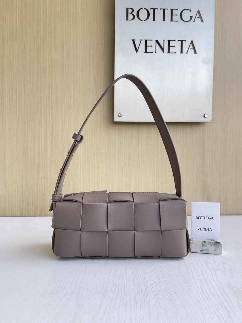 Bottega Veneta Small Brick Cassette 729166 Lambskin Khaki