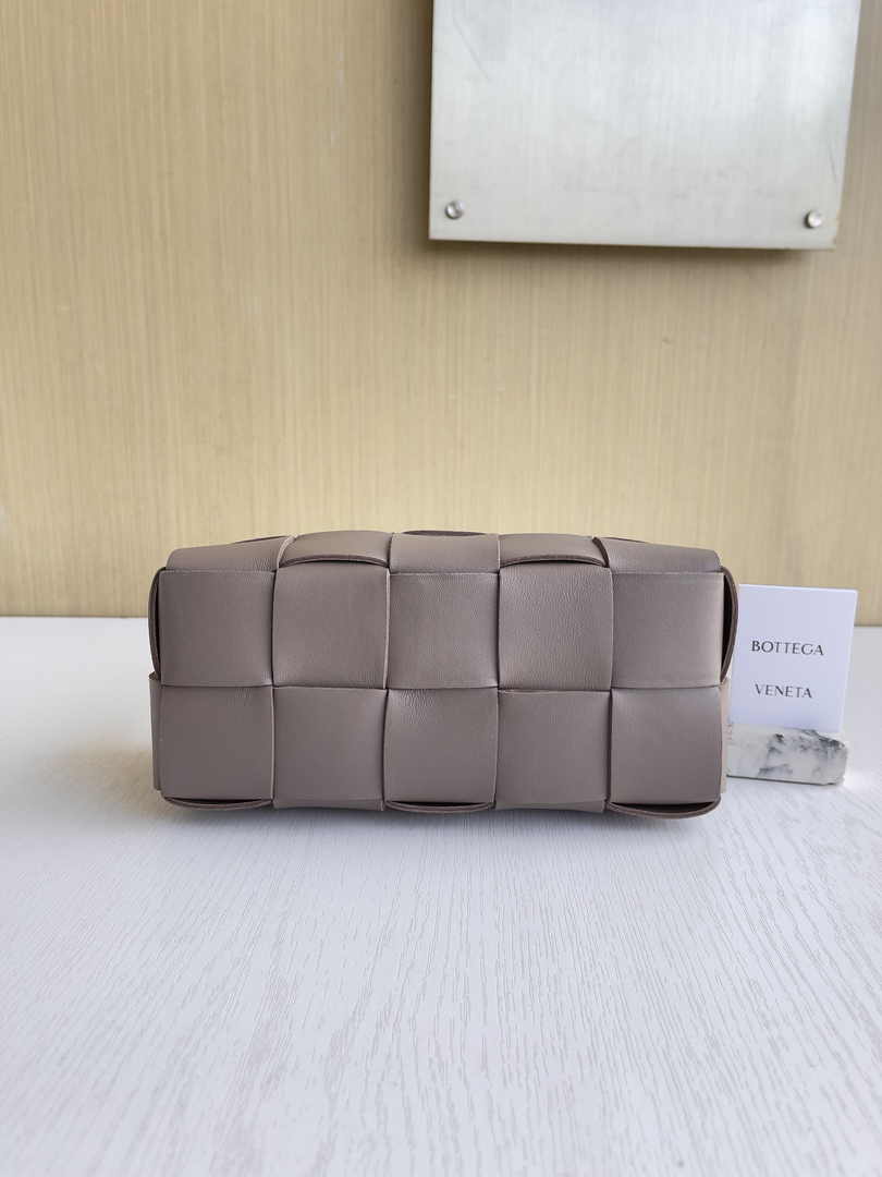 Bottega Veneta Small Brick Cassette 729166 Lambskin Khaki