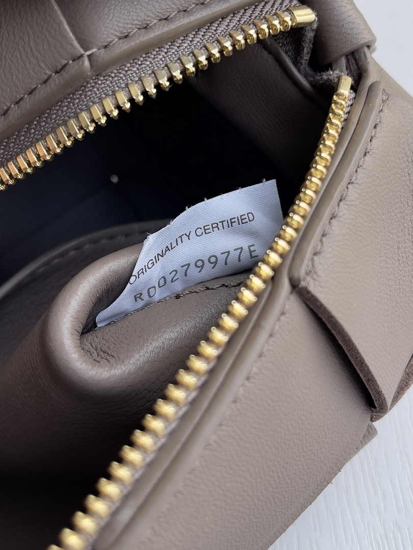 Bottega Veneta Small Brick Cassette 729166 Lambskin Khaki