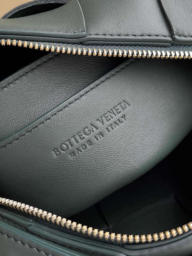 Bottega Veneta Small Brick Cassette 729166 Lambskin Dark Green