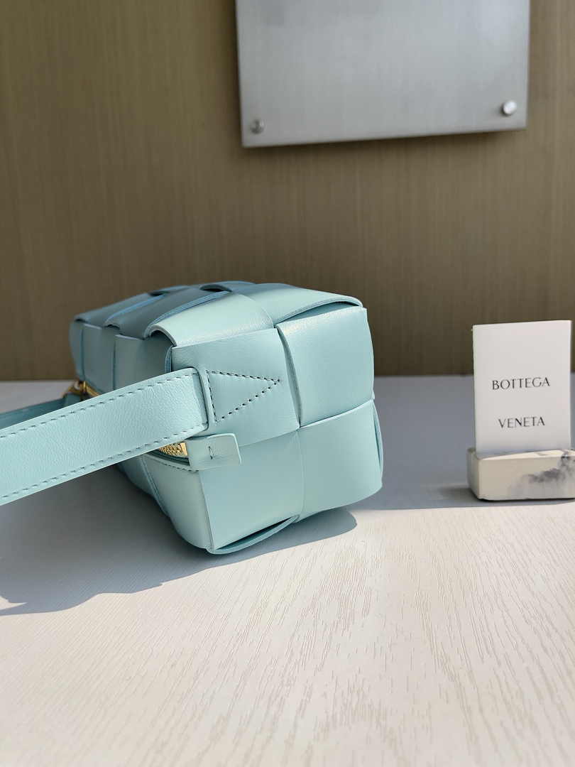 Bottega Veneta Small Brick Cassette 729166 Lambskin Light Blue