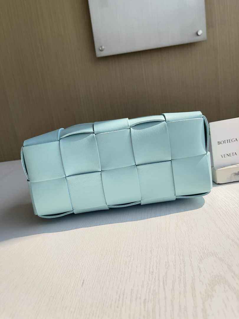 Bottega Veneta Small Brick Cassette 729166 Lambskin Light Blue