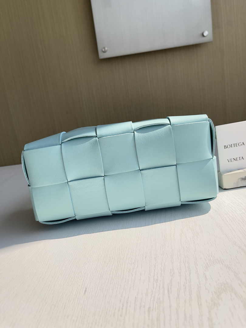Bottega Veneta Small Brick Cassette 729166 Lambskin Light Blue