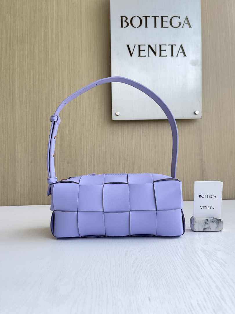 Bottega Veneta Small Brick Cassette 729166 Lambskin Light Purple