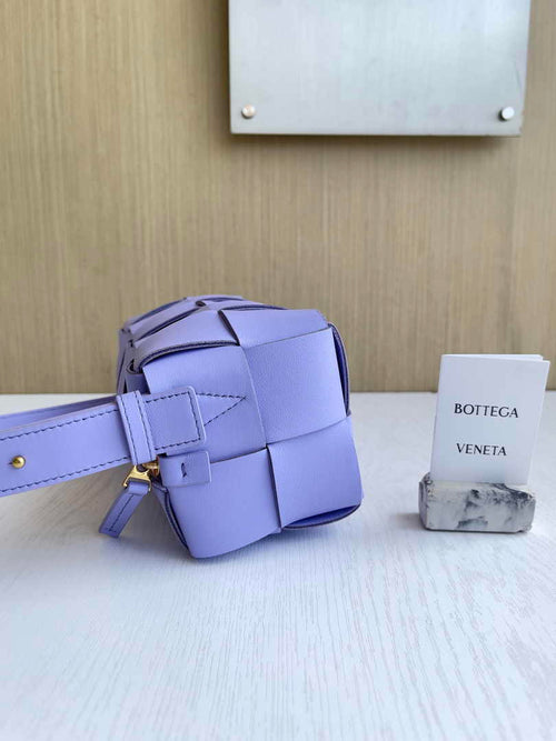 Bottega Veneta Small Brick Cassette 729166 Lambskin Light Purple