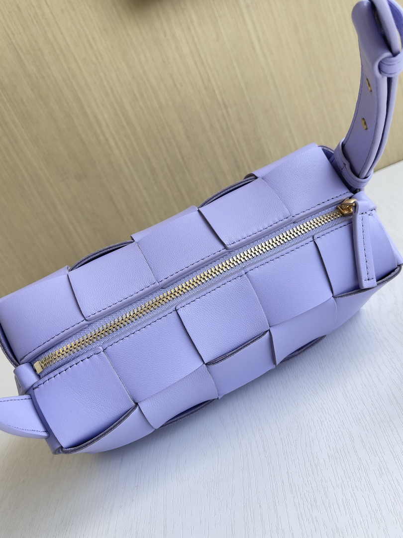 Bottega Veneta Small Brick Cassette 729166 Lambskin Light Purple