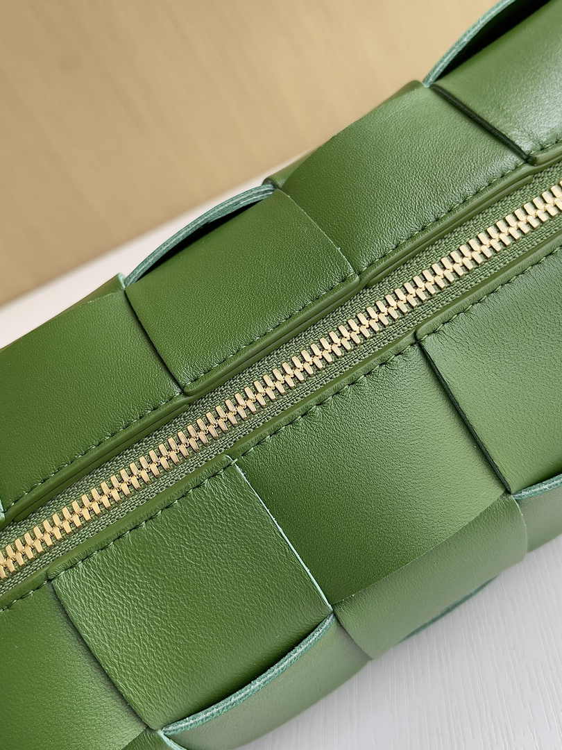 Bottega Veneta Small Brick Cassette 729166 Lambskin Dark Green