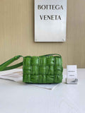 Bottega Veneta Small Cassette Bag 736253 Calfskin Green