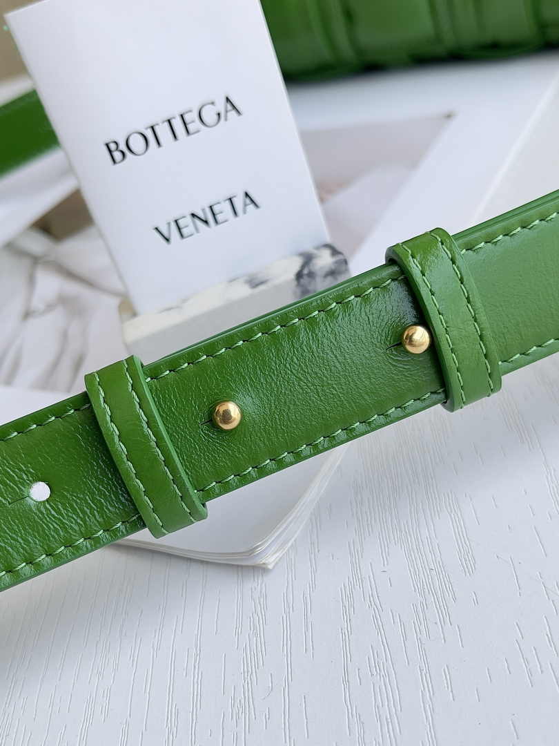 Bottega Veneta Small Cassette Bag 736253 Calfskin Green