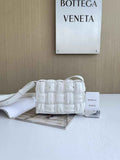 Bottega Veneta Small Cassette Bag 736253 Calfskin White