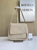 Bottega Veneta Small Cobble Shoulder Bag 709418 Lambskin Apricot