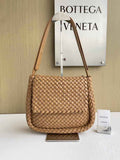 Bottega Veneta Small Cobble Shoulder Bag 709418 Lambskin Caramel