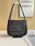 Bottega Veneta Small Cobble Shoulder Bag 709418 Lambskin Black