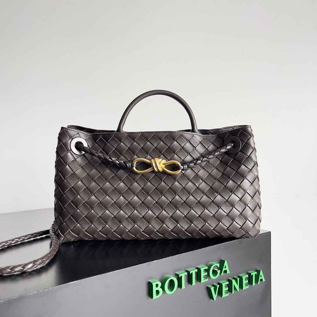 Bottega Veneta Small East West Andiamo 754990 Lambskin Coffee