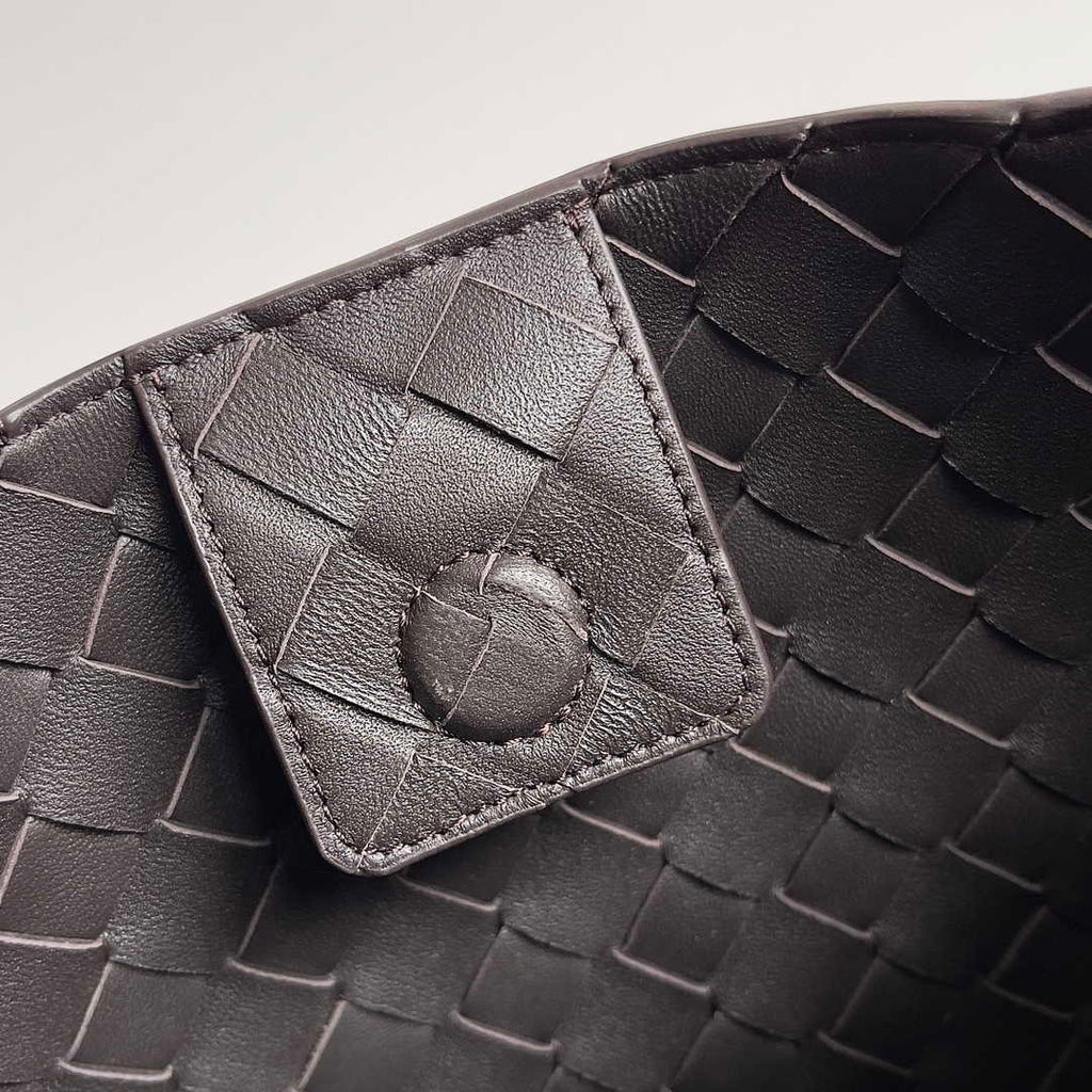 Bottega Veneta Small East West Andiamo 754990 Lambskin Coffee