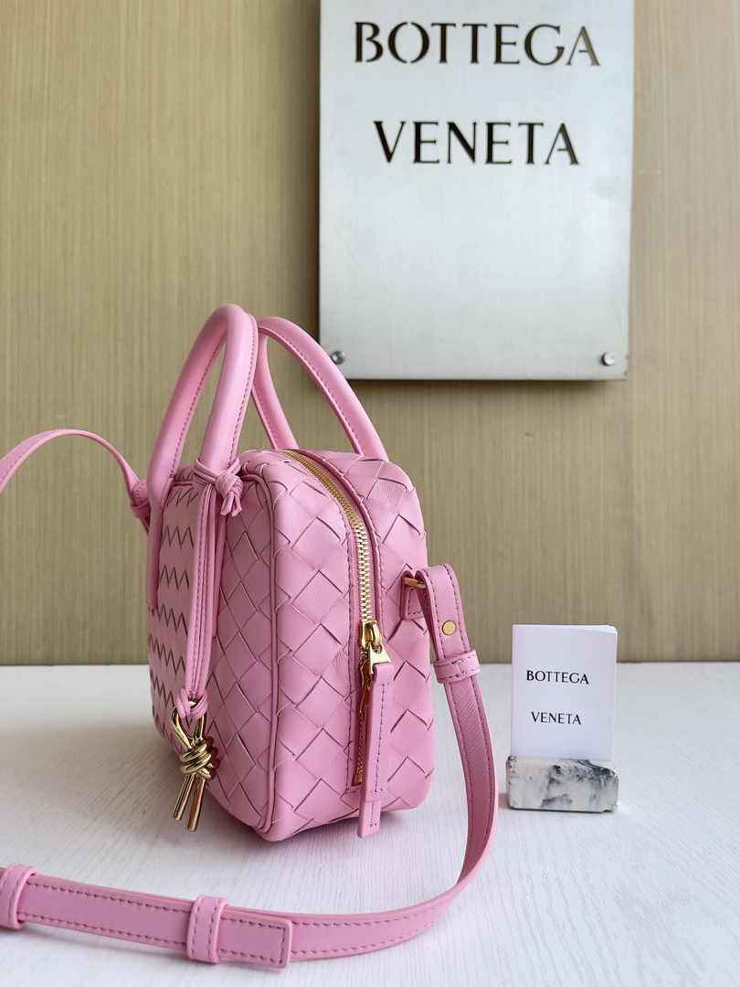 Bottega Veneta Small Getaway 776736 Calfskin Pink