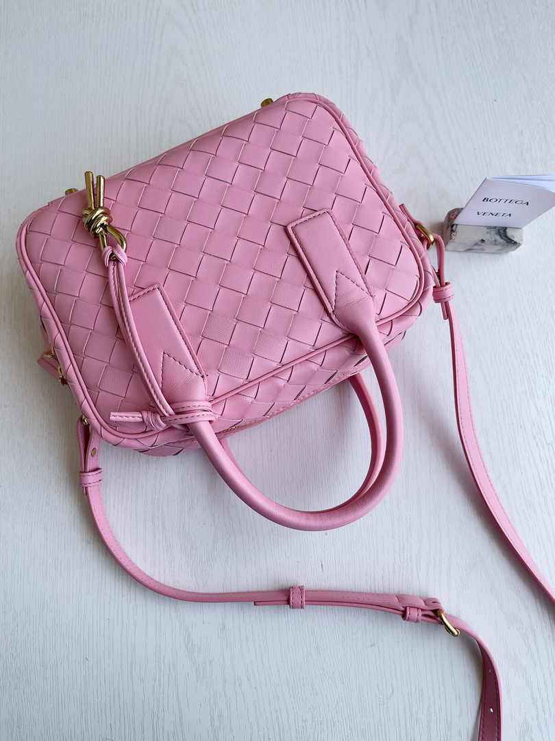Bottega Veneta Small Getaway 776736 Calfskin Pink