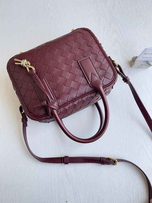 Bottega Veneta Small Getaway 776736 Calfskin Cherry