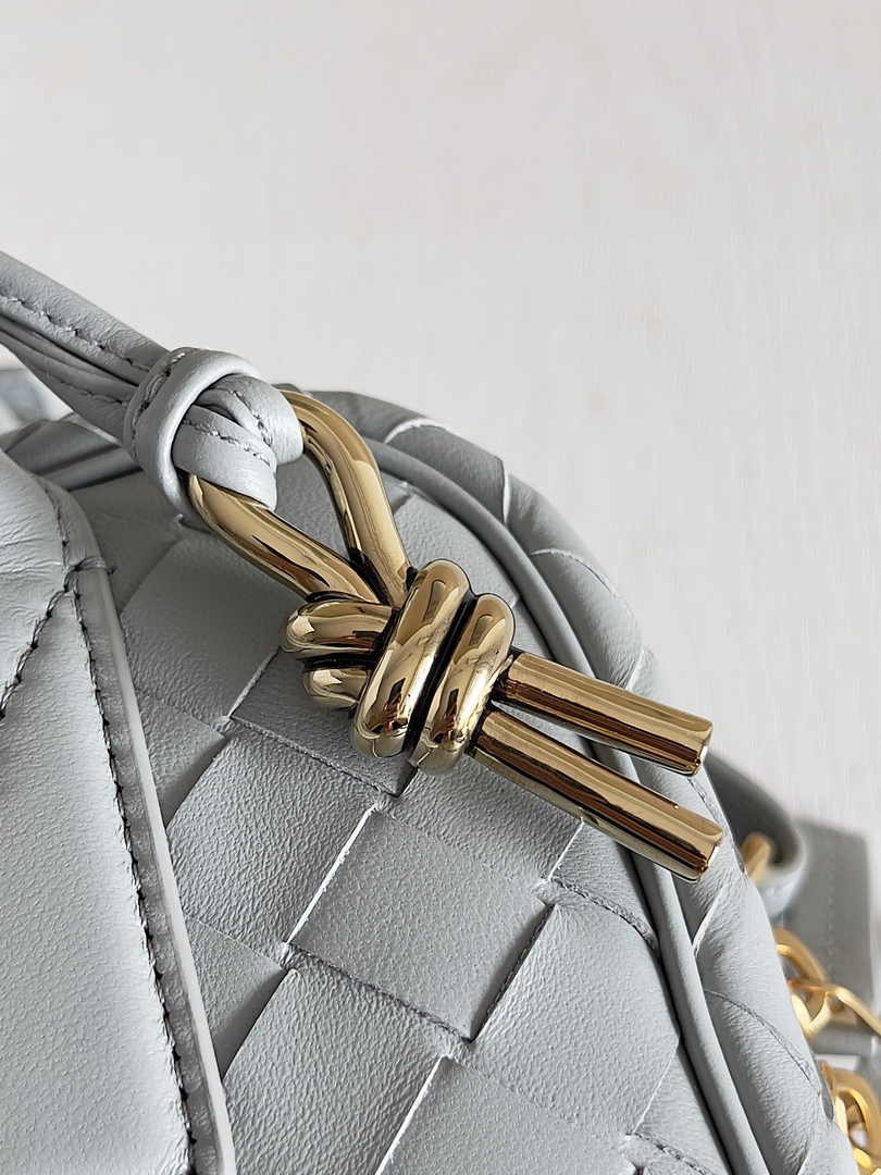 Bottega Veneta Small Getaway 776736 Calfskin Gray
