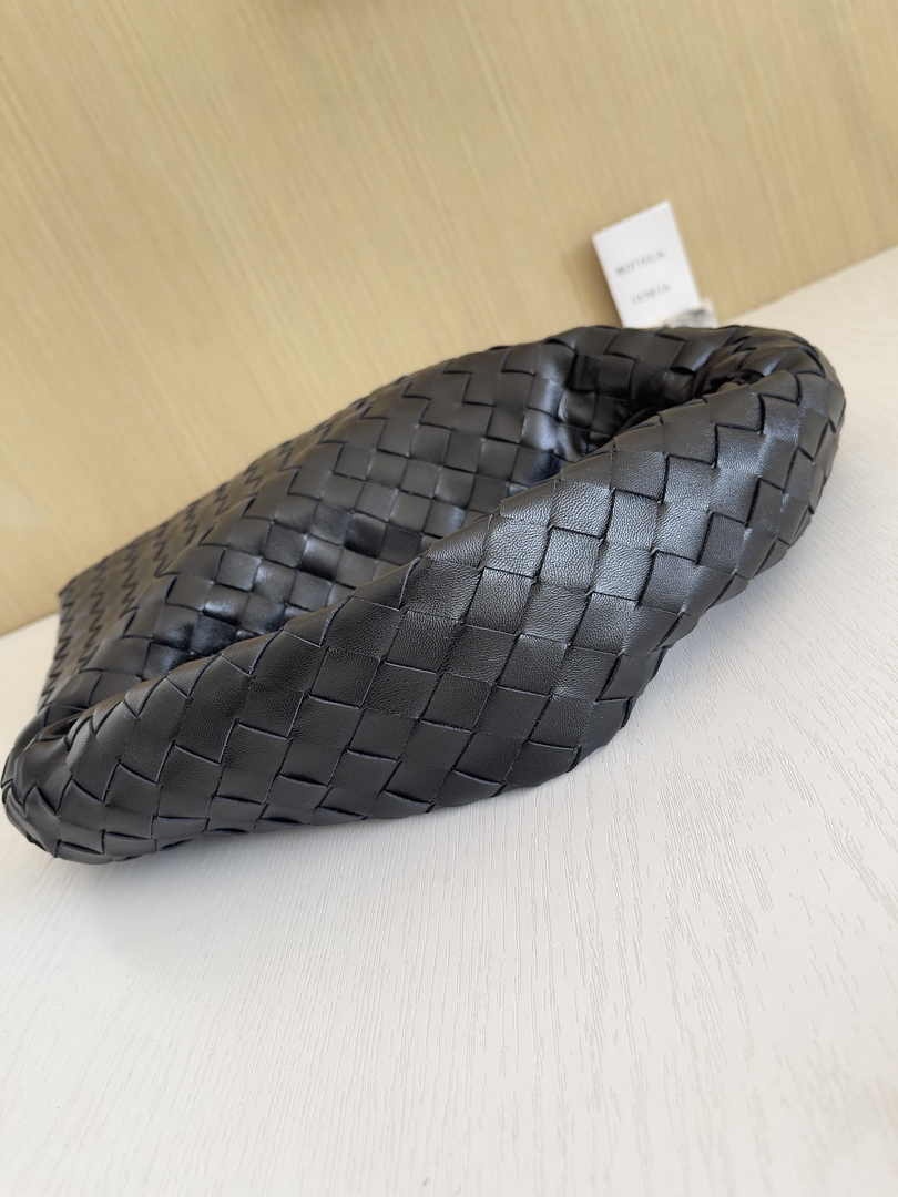 Bottega Veneta Small Hop Bag 763966 Calfskin Black