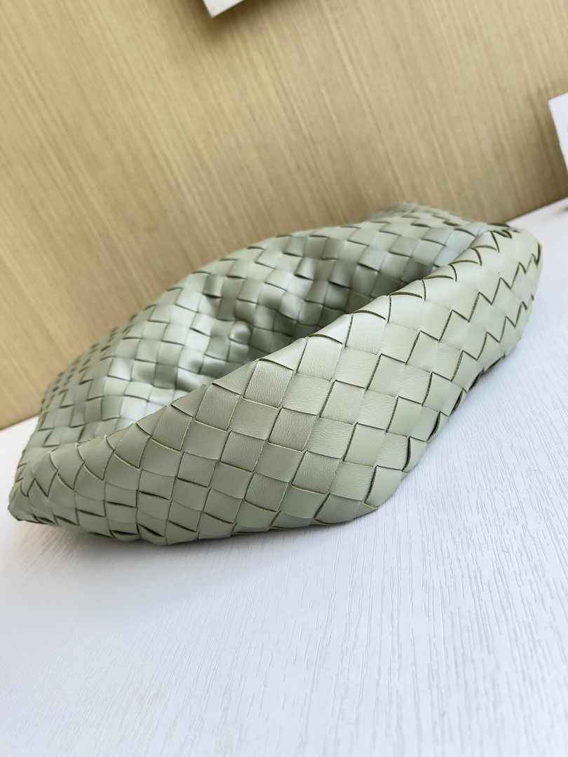 Bottega Veneta Small Hop Bag 763966 Calfskin Light Green