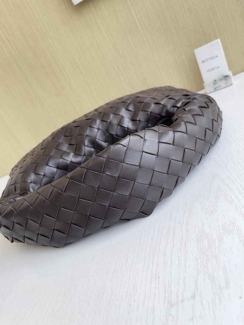 Bottega Veneta Small Hop Bag 763966 Calfskin Brown