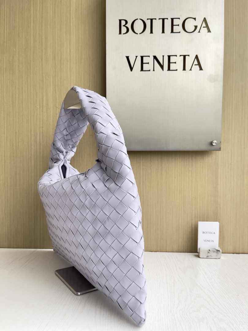 Bottega Veneta Small Hop Bag 763966 Calfskin Light Purple