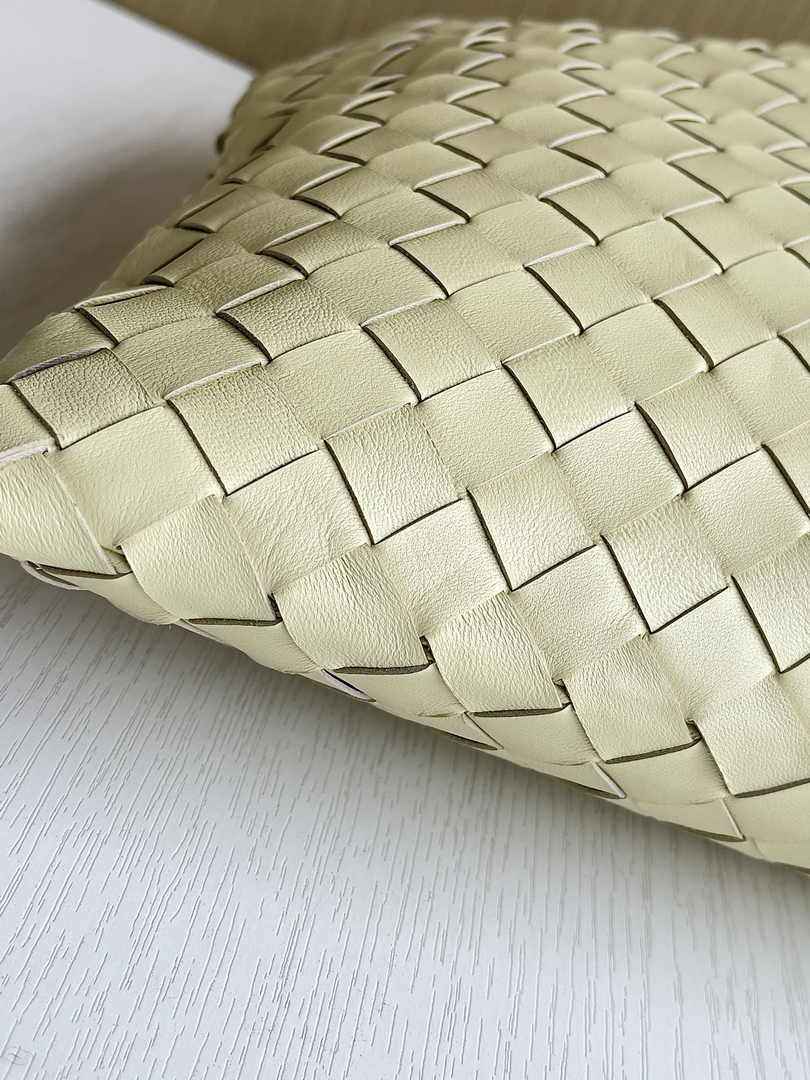 Bottega Veneta Small Hop Bag 763966 Calfskin Yellow
