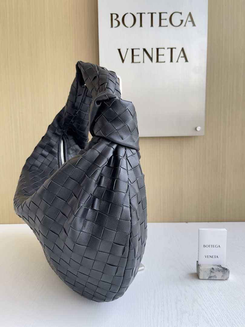 Bottega Veneta Small Jodie Bag 600261 Calfskin Black Silver Zipper