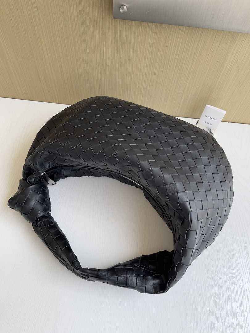 Bottega Veneta Small Jodie Bag 600261 Calfskin Black Silver Zipper