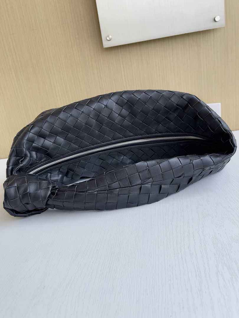 Bottega Veneta Small Jodie Bag 600261 Calfskin Black Silver Zipper