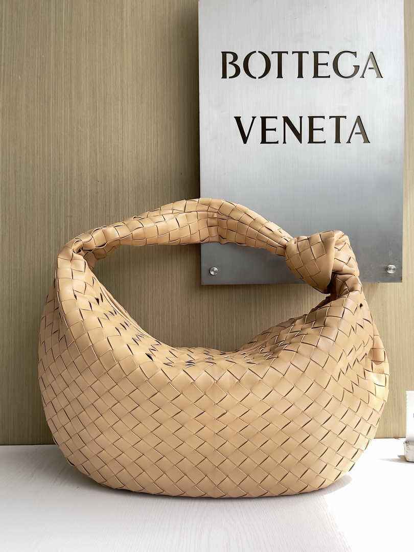 Bottega Veneta Small Jodie Bag 600261 Calfskin Dark Beige