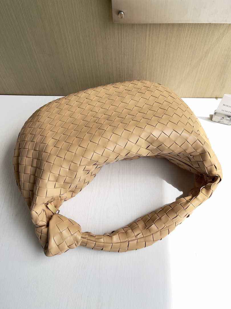 Bottega Veneta Small Jodie Bag 600261 Calfskin Dark Beige