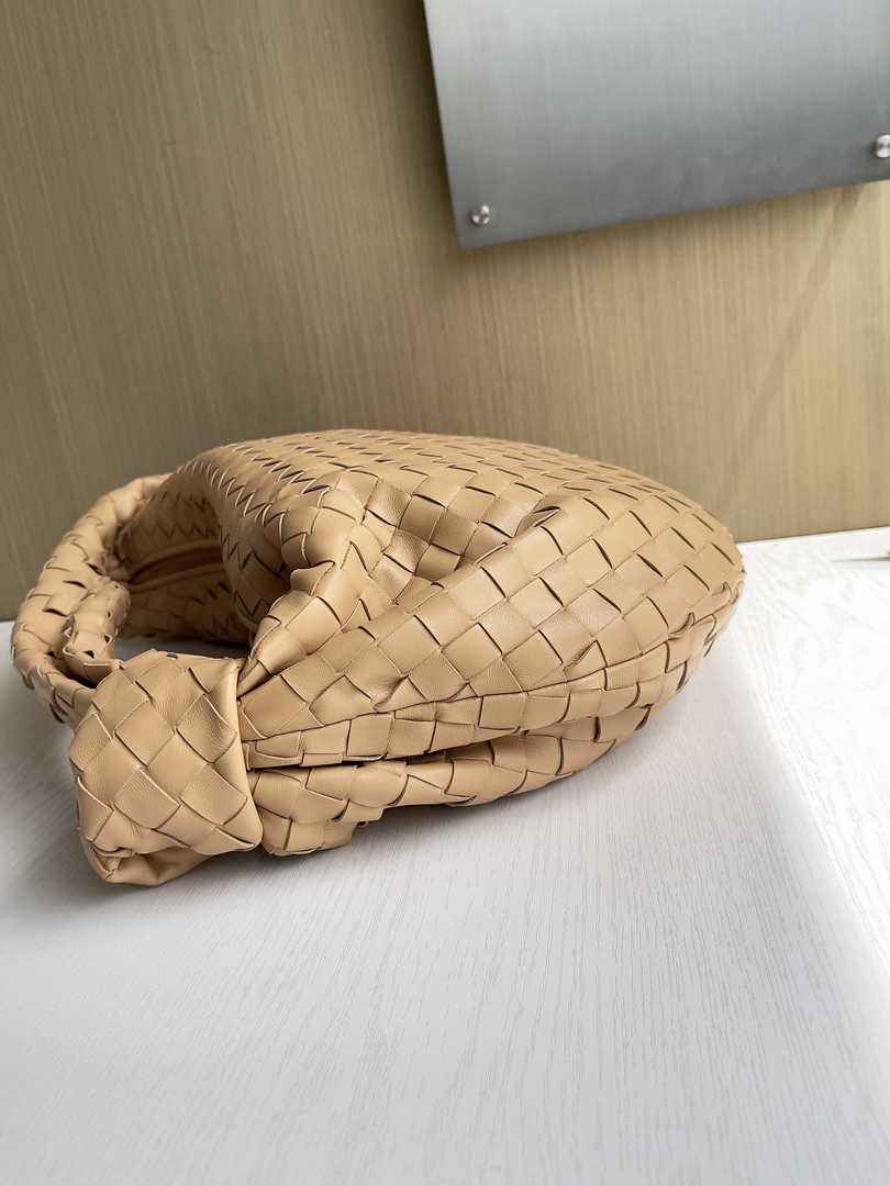 Bottega Veneta Small Jodie Bag 600261 Calfskin Dark Beige