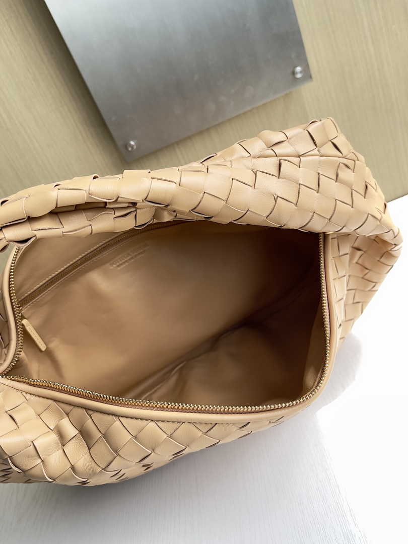 Bottega Veneta Small Jodie Bag 600261 Calfskin Dark Beige
