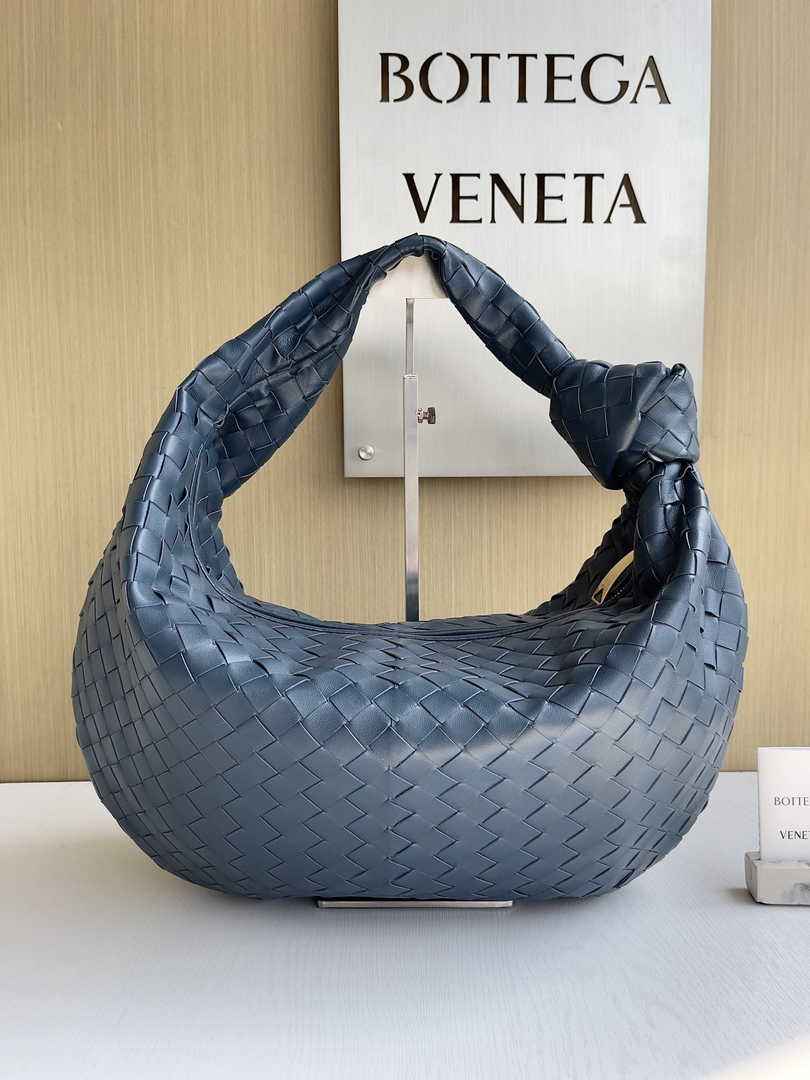 Bottega Veneta Small Jodie Bag 600261 Calfskin Navy Blue