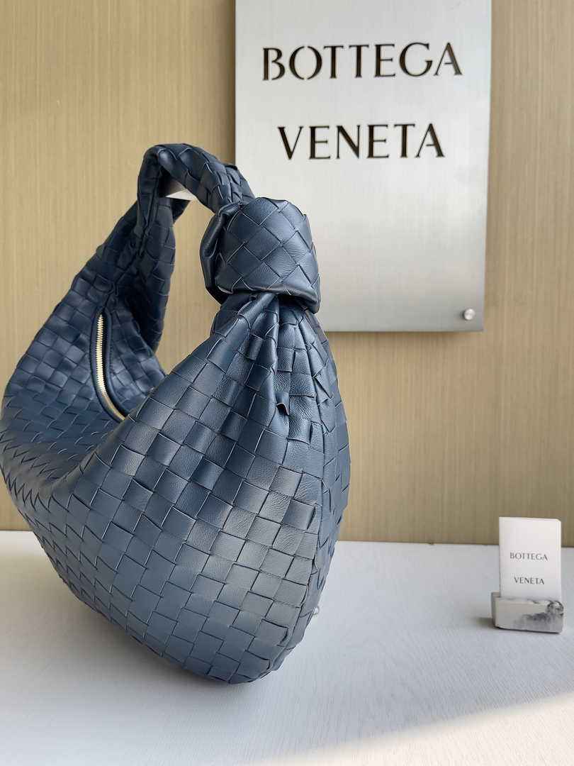 Bottega Veneta Small Jodie Bag 600261 Calfskin Navy Blue
