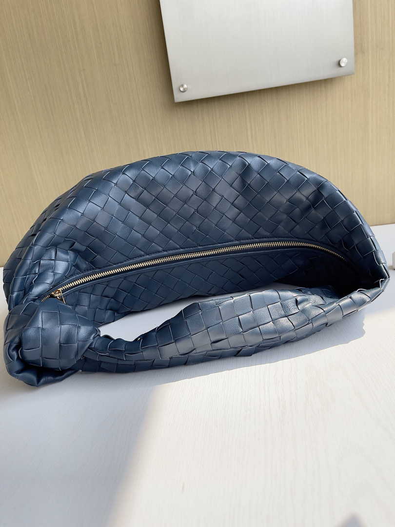 Bottega Veneta Small Jodie Bag 600261 Calfskin Navy Blue