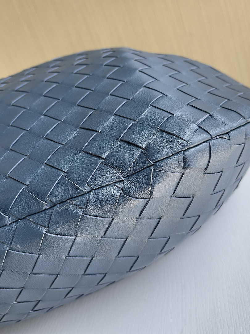 Bottega Veneta Small Jodie Bag 600261 Calfskin Navy Blue