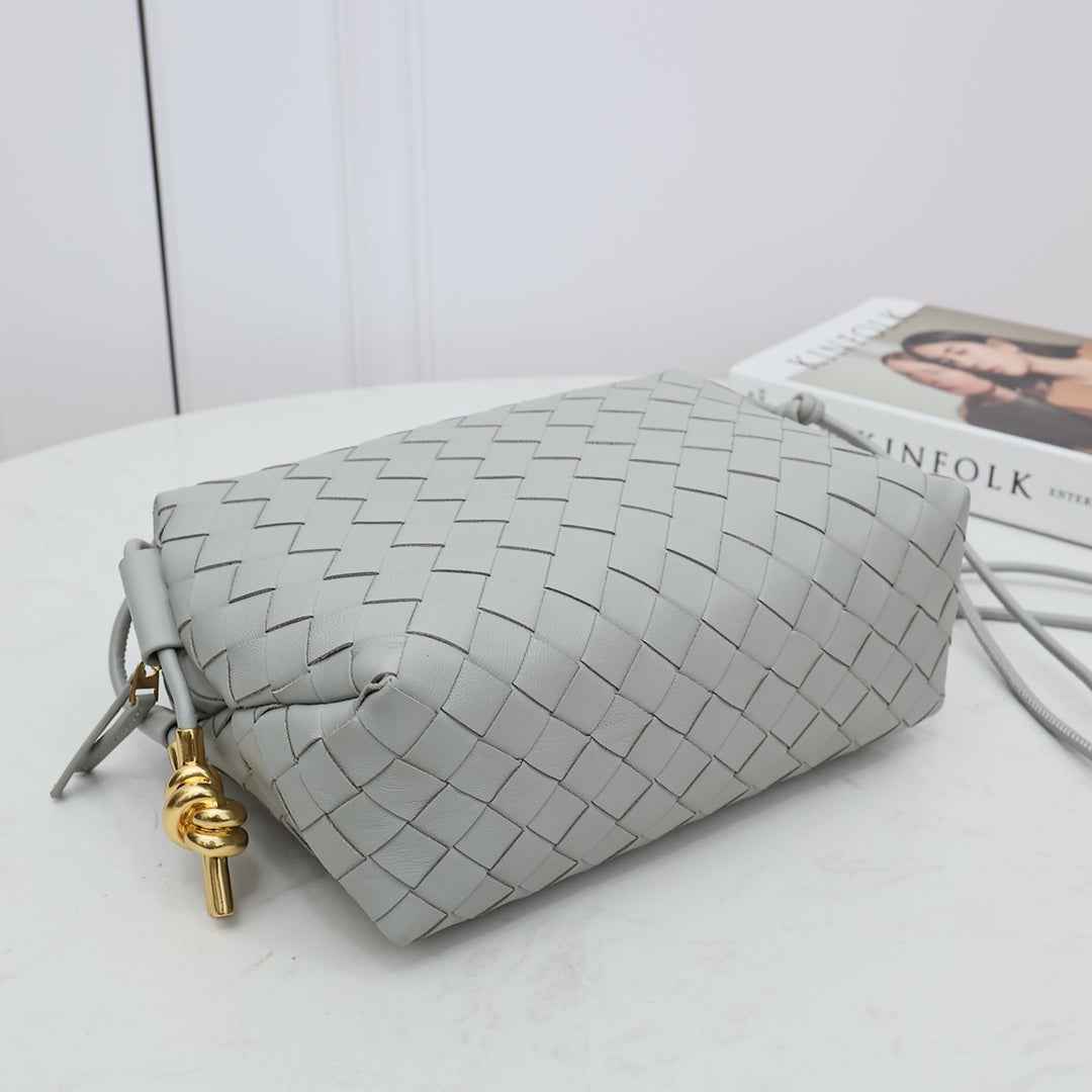 Bottega Veneta Small Loop Camera Bag 723548 Gray leather